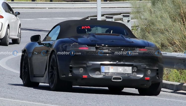 2025 porsche boxster ev spied with final headlights and taillights (1)