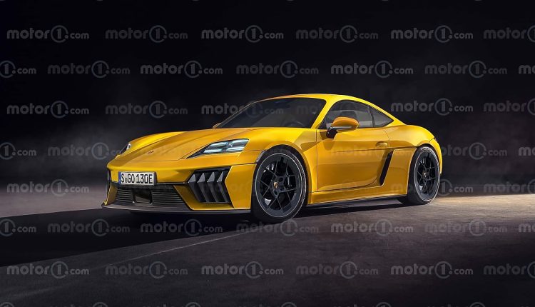 2027 porsche 718 cayman ev rendering (1)